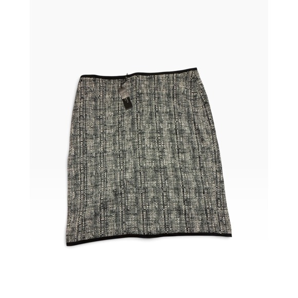 Talbots Dresses & Skirts - Talbots NWT Pencil Skirt Black White Tweed Grosgrain Trim Size 16 Classic Preppy